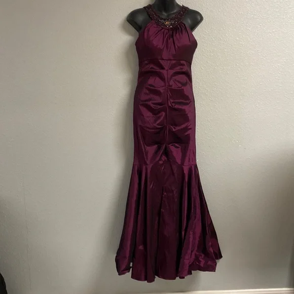 slim fit dress slacks Burgundy Backless Lace Evening Dress,Prom Dress with Train,V Neck Sexy Evening Dress Summer PD00153, US12 / Burgundy